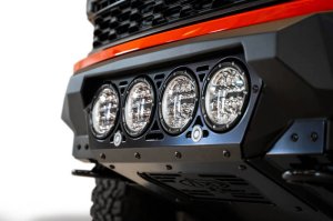 Ford Raptor Bumper - Front - Addictive Desert Designs - Bomber - Hammer Black with Satin Black Panels - `21-`27 Ford Raptor Bumper - Front - Addictive Desert Designs - Bomber - Hammer Black with Satin Black Panels - `21-`27